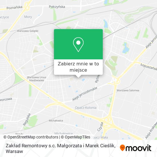 Mapa Zakład Remontowy s.c. Małgorzata i Marek Cieślik