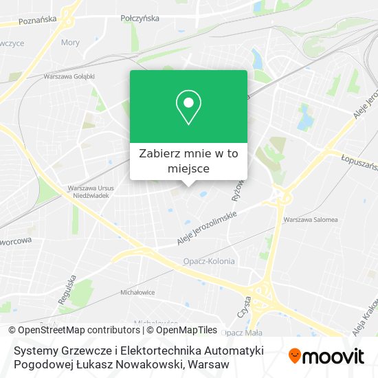 Mapa Systemy Grzewcze i Elektortechnika Automatyki Pogodowej Łukasz Nowakowski