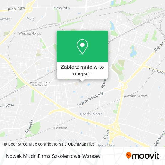 Mapa Nowak M., dr. Firma Szkoleniowa