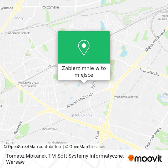 Mapa Tomasz Mokanek TM-Soft Systemy Informatyczne