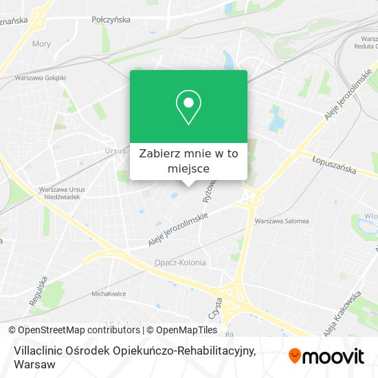 Mapa Villaclinic Ośrodek Opiekuńczo-Rehabilitacyjny