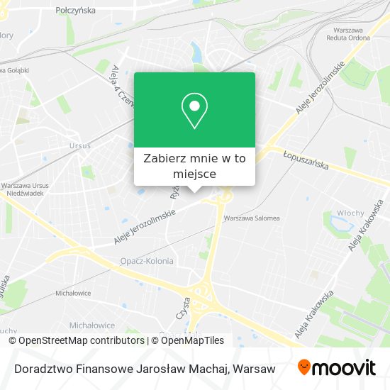 Mapa Doradztwo Finansowe Jarosław Machaj