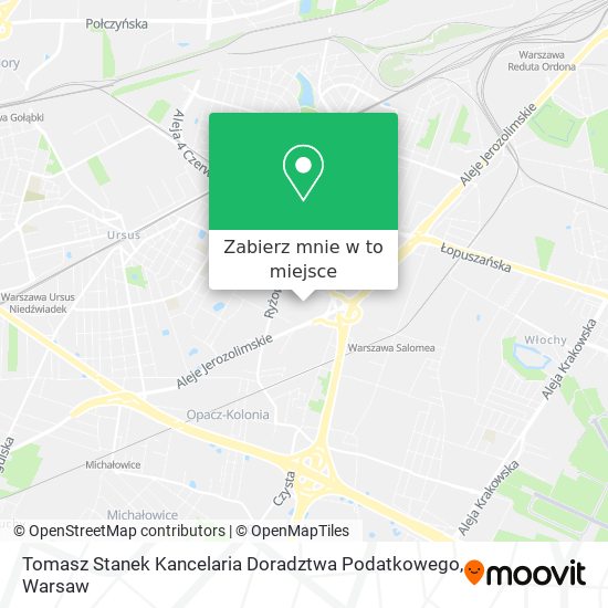 Mapa Tomasz Stanek Kancelaria Doradztwa Podatkowego