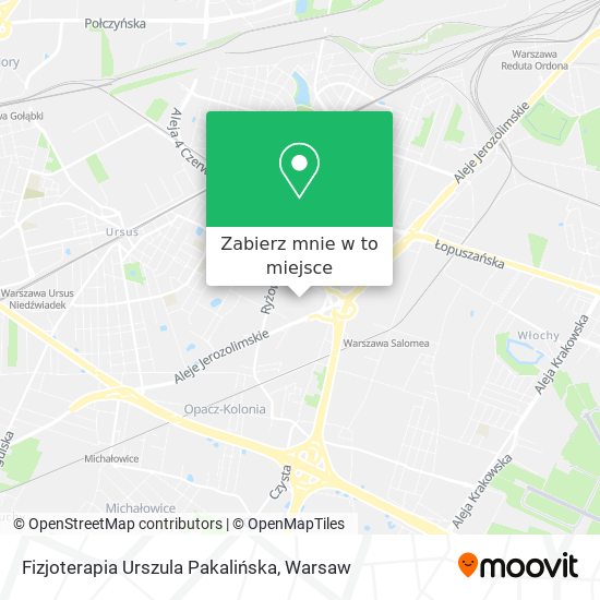 Mapa Fizjoterapia Urszula Pakalińska