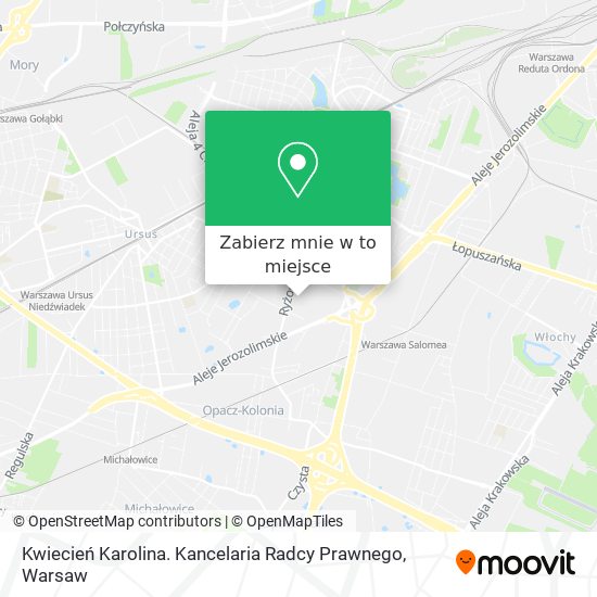 Mapa Kwiecień Karolina. Kancelaria Radcy Prawnego