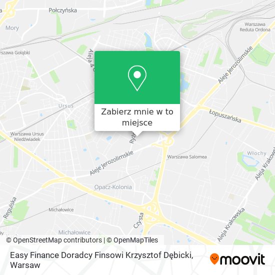 Mapa Easy Finance Doradcy Finsowi Krzysztof Dębicki