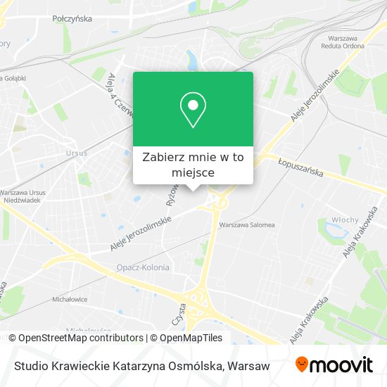 Mapa Studio Krawieckie Katarzyna Osmólska