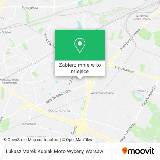 Mapa Łukasz Marek Kubiak Moto Wyceny