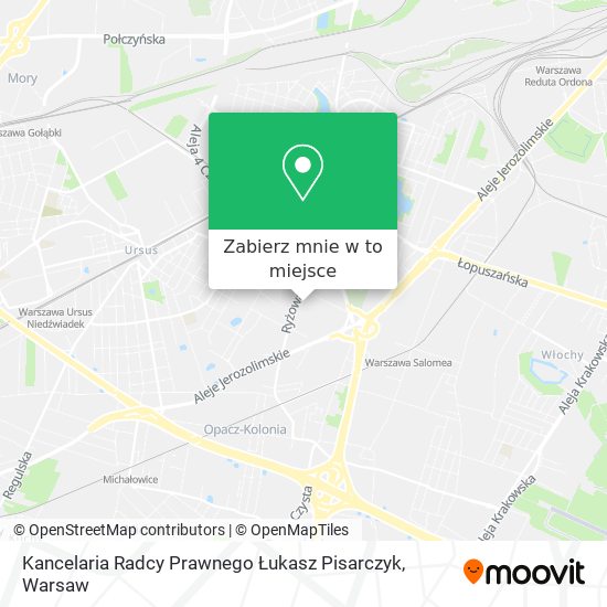 Mapa Kancelaria Radcy Prawnego Łukasz Pisarczyk