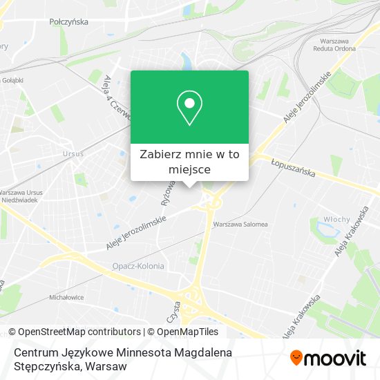 Mapa Centrum Językowe Minnesota Magdalena Stępczyńska