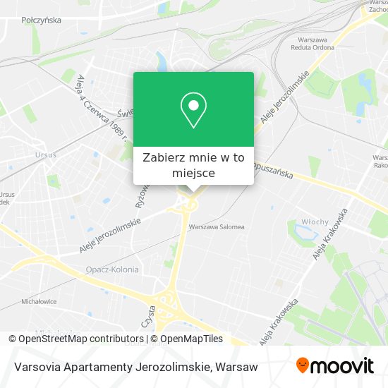 Mapa Varsovia Apartamenty Jerozolimskie