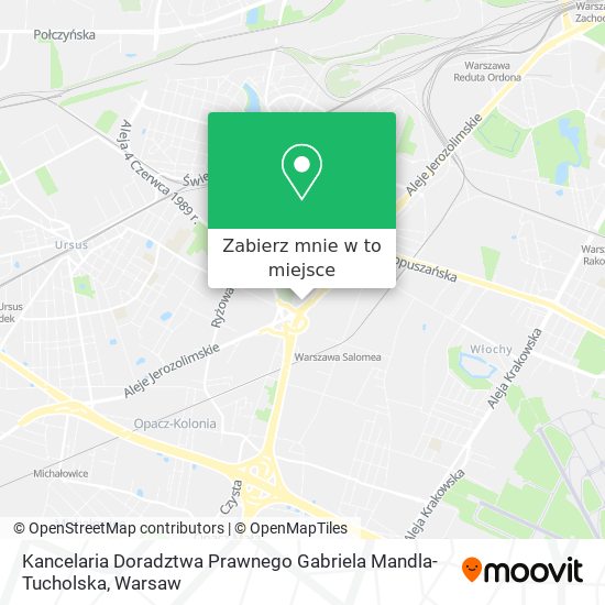 Mapa Kancelaria Doradztwa Prawnego Gabriela Mandla-Tucholska