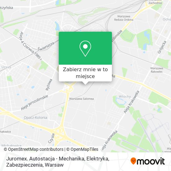 Mapa Juromex. Autostacja - Mechanika, Elektryka, Zabezpieczenia