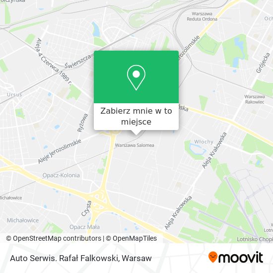 Mapa Auto Serwis. Rafał Falkowski