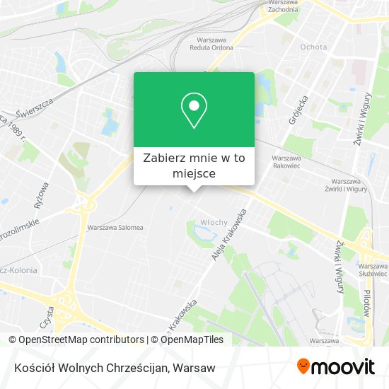 Mapa Kościół Wolnych Chrześcijan