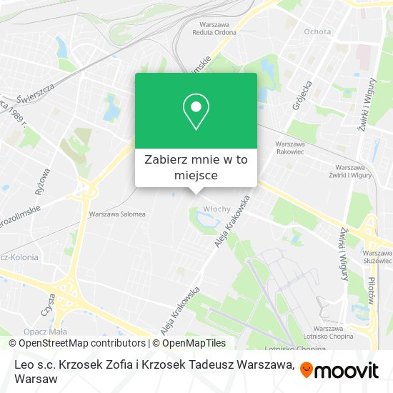 Mapa Leo s.c. Krzosek Zofia i Krzosek Tadeusz Warszawa