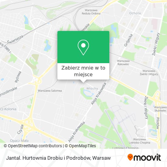 Mapa Jantal. Hurtownia Drobiu i Podrobów