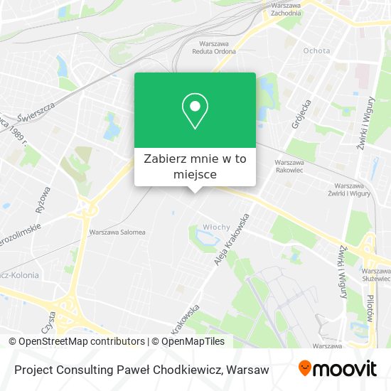 Mapa Project Consulting Paweł Chodkiewicz