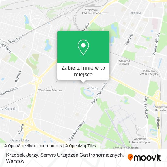 Mapa Krzosek Jerzy. Serwis Urządzeń Gastronomicznych