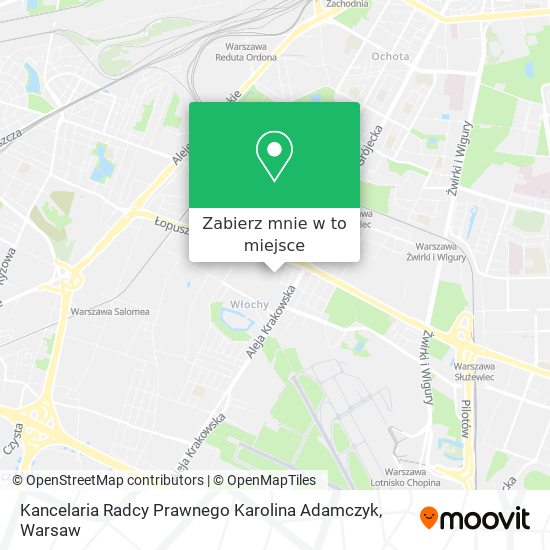 Mapa Kancelaria Radcy Prawnego Karolina Adamczyk