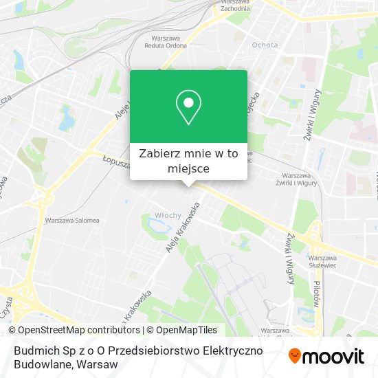 Mapa Budmich Sp z o O Przedsiebiorstwo Elektryczno Budowlane