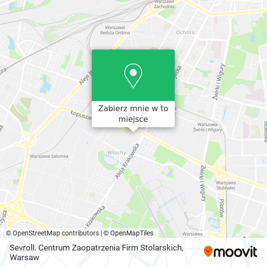 Mapa Sevroll. Centrum Zaopatrzenia Firm Stolarskich