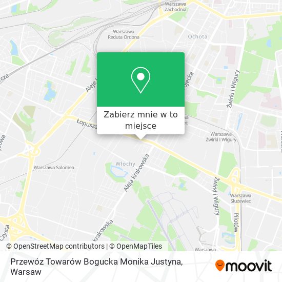 Mapa Przewóz Towarów Bogucka Monika Justyna