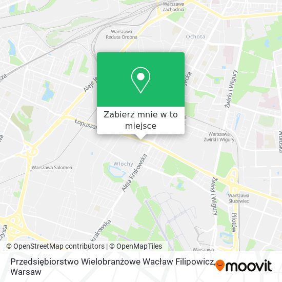 Mapa Przedsiębiorstwo Wielobranżowe Wacław Filipowicz