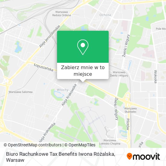 Mapa Biuro Rachunkowe Tax Benefits Iwona Różalska