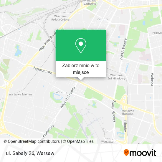 Mapa ul. Sabały 26