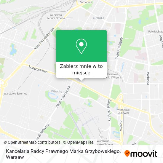 Mapa Kancelaria Radcy Prawnego Marka Grzybowskiego