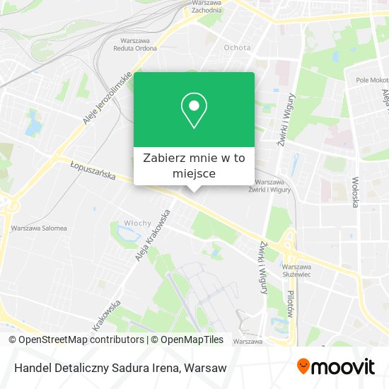 Mapa Handel Detaliczny Sadura Irena