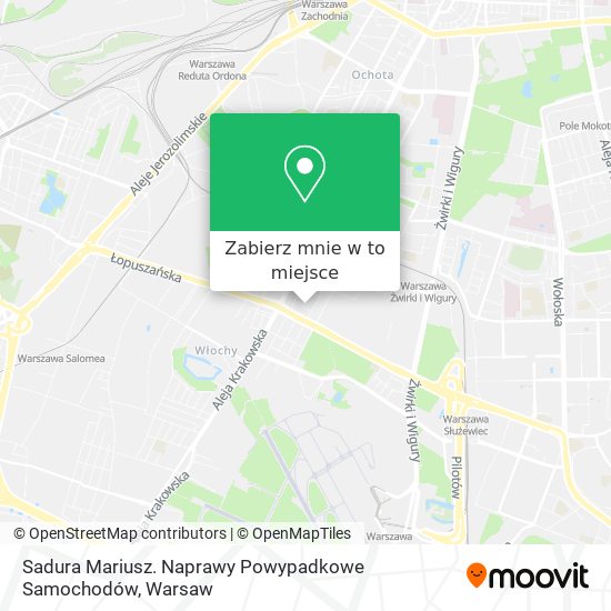 Mapa Sadura Mariusz. Naprawy Powypadkowe Samochodów