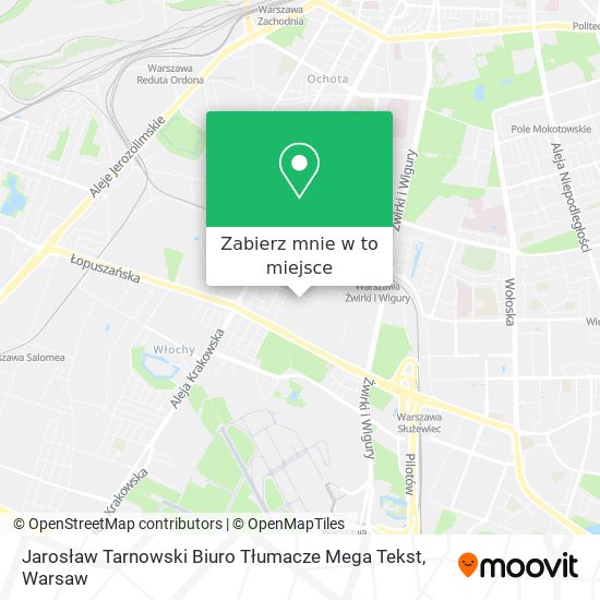 Mapa Jarosław Tarnowski Biuro Tłumacze Mega Tekst