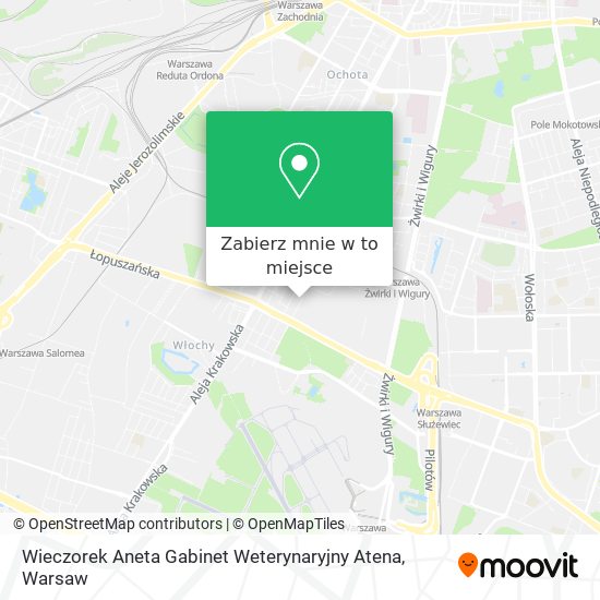 Mapa Wieczorek Aneta Gabinet Weterynaryjny Atena