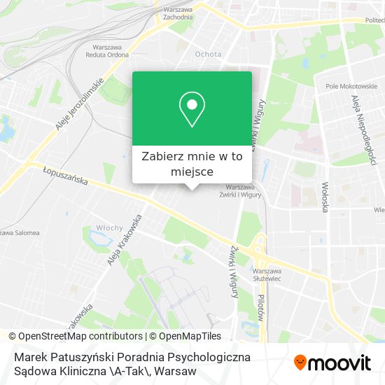 Mapa Marek Patuszyński Poradnia Psychologiczna Sądowa Kliniczna \A-Tak\