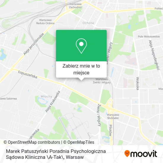 Mapa Marek Patuszyński Poradnia Psychologiczna Sądowa Kliniczna \A-Tak\