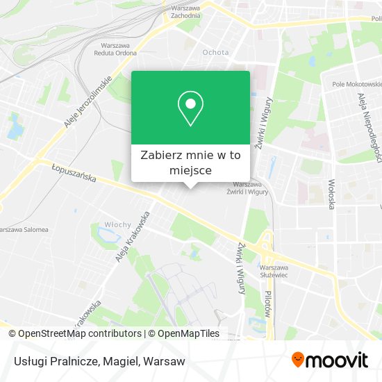 Mapa Usługi Pralnicze, Magiel