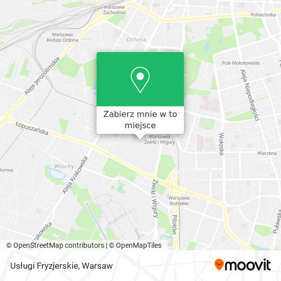 Mapa Usługi Fryzjerskie