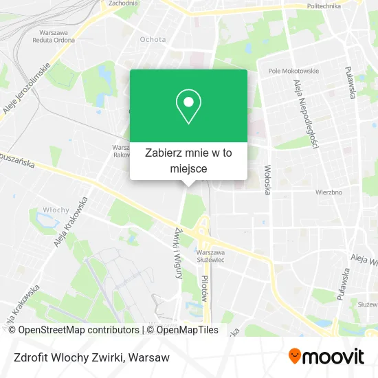 Mapa Zdrofit Wlochy Zwirki
