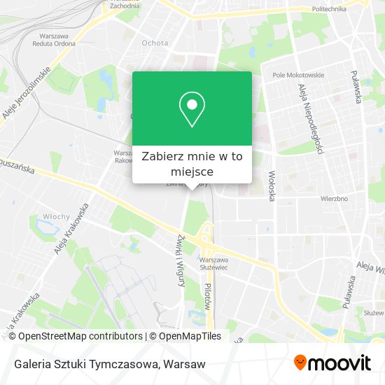 Mapa Galeria Sztuki Tymczasowa