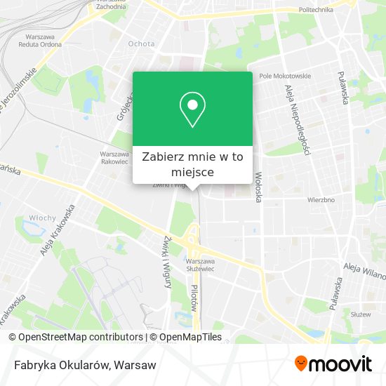 Mapa Fabryka Okularów