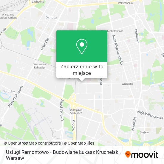 Mapa Usługi Remontowo - Budowlane Łukasz Kruchelski