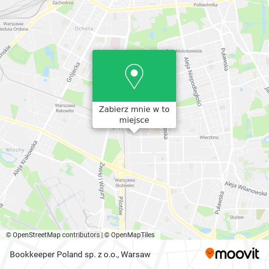 Mapa Bookkeeper Poland sp. z o.o.