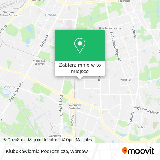 Mapa Klubokawiarnia Podróżnicza