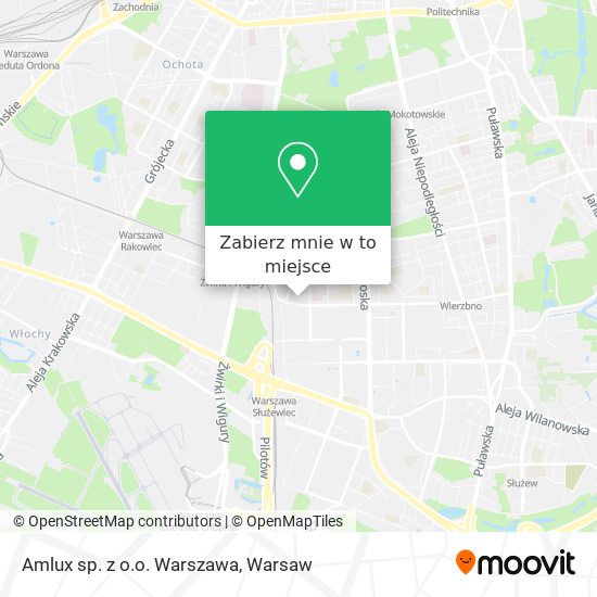 Mapa Amlux sp. z o.o. Warszawa