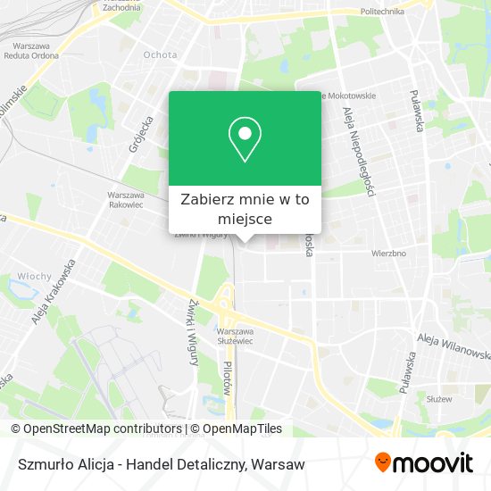 Mapa Szmurło Alicja - Handel Detaliczny