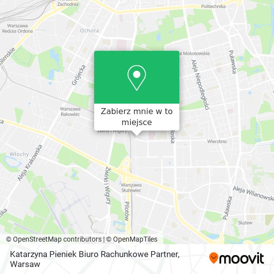 Mapa Katarzyna Pieniek Biuro Rachunkowe Partner