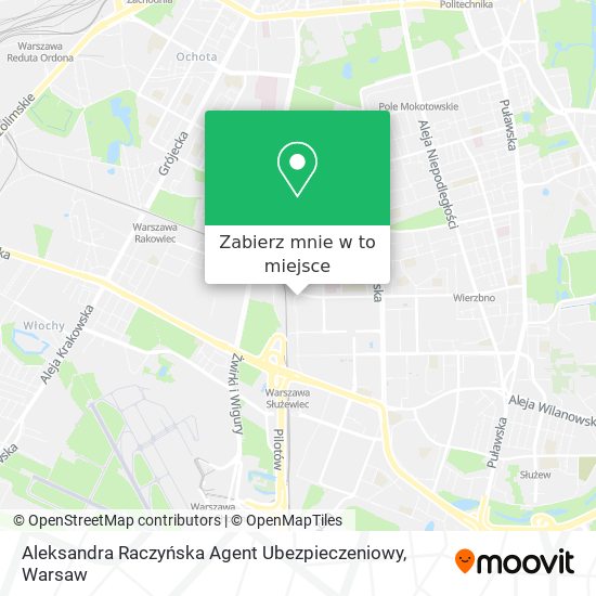 Mapa Aleksandra Raczyńska Agent Ubezpieczeniowy