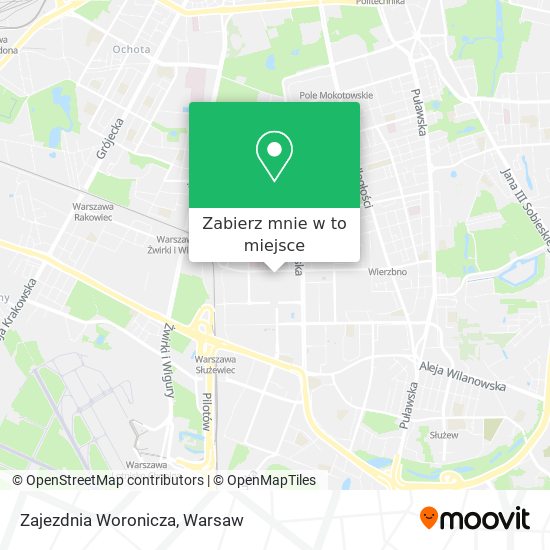 Mapa Zajezdnia Woronicza